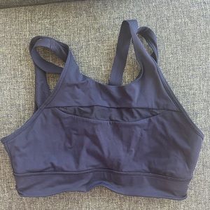 Lululemon Sports Bra Women Sz 10 High Neck Mesh Running Top Support Workout